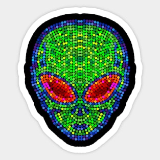 Sequins Alien Sticker